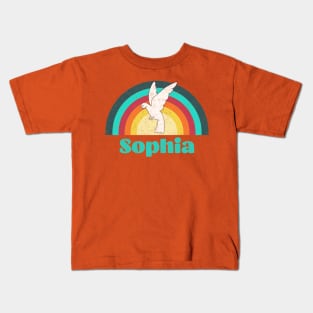 Sophia - Vintage Faded Style Kids T-Shirt